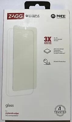 NEW ZAGG Invisibleshield Glass Screen Protector For Motorola Edge 2022 (6.6 ) • $8.99