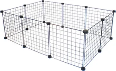 £29.95 • Buy C&C BLACK 3x2 Guinea Pig Cage 10 Panels And 20 Connectors Correx NOT INCLUDED