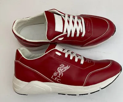 £118.80 • Buy LIVERPOOL Men's Red Leather Trainers / Sneakers /shoes / Embroidered Logo 7-11UK