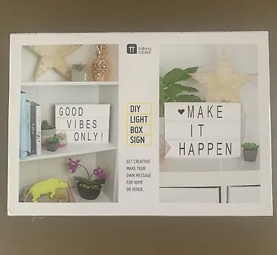 Talking Tables DIY Light Box Sign. Make Your Own Sign Boards SEALED BNIB • $20