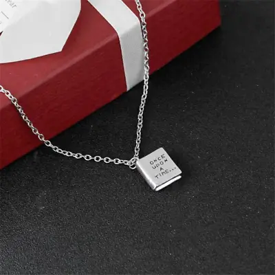 The New Metallic Popular Creative Words  Once Upon A Time In A Fairytail  Neckl • £11.20