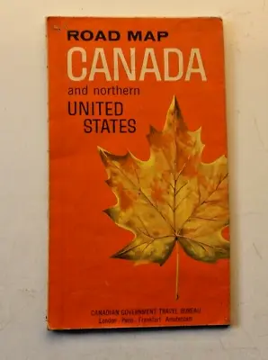 £4.95 • Buy Canada And Northern United States Canadian Govt Road Map 245 Mls : 1 In 1966
