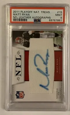 2011 Playoff National Treasures PSA 9 Mint Matt Ryan Auto Signed Autograph • $125