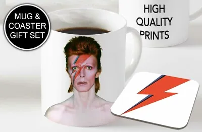 David Bowie Awesome - Ceramic Coffee / Tea Mug + Matching Coaster  • £8.49