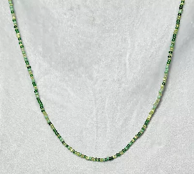 STRONG Seed Bead Necklace Delicate 16-20  Adjustable HANDMADE USA New • $6.49