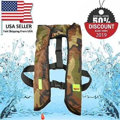 $61.99 • Buy Adjustable Boat Buoyancy Aid Sailing Kayak Fishing Life Jacket Vest Manual Pro