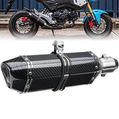 Motorcycle Unversal Exhaust Slip On Silencers & Mufflers Pipe Diameter 38mm 51mm • $22.59