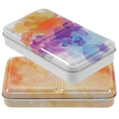  2 Sets Pigment Box Travel Paint Case Small Mixing Tray Metal • £15.48