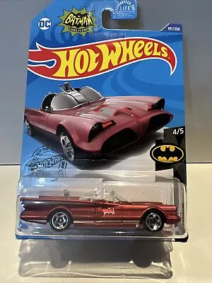 Hot Wheels BATMAN TV  SERIES 1966 BATMOBILE Pink Kroger Exclusive UHTF RARE • $58