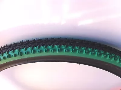$44.99 • Buy 2pcs Bicycle Tires 26  X 2.10 Vee Rubber 2-tone Green Bmx Cycling Bike