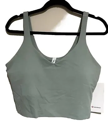 Nwt🍋lululemon🍋size 14🍋align Cropped Tank🍋built In Bra🍋plmc Palm Court Green • $49.99