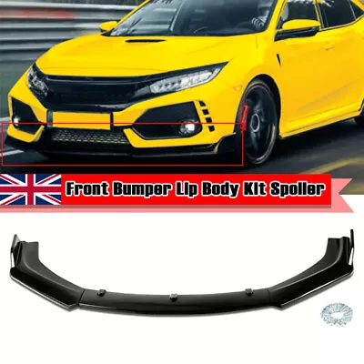 For Lexus IS200t IS250 IS300 IS350 Front Bumper Lip Splitter Spoiler Gloss Black • $54.95