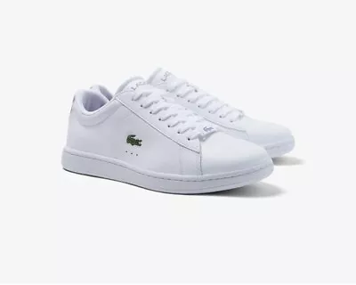 Lacoste Carnaby 222 1 Leather Lifestyle Sneakers Shoes Women Size Us 7 • $149