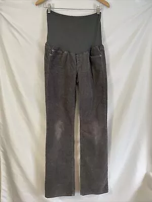 Gap Maternity 1969 Gray Courduroy Sexy Boot Jeans 26/2 Stretchy Tummy Panel • $11.99