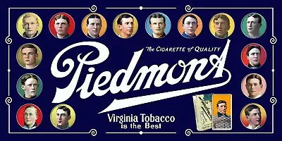 T206 Piedmont Tobacco Baseball Card Art Print Card Stock 9 X18  - Ty Cobb Wagner • $19.95