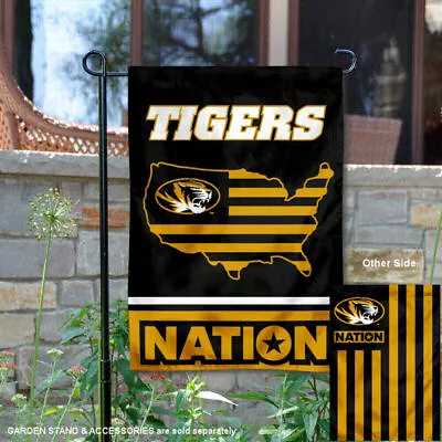 University Of Missouri USA Stars And Stripes Nation Garden Flag And Yard Banner • $13.95