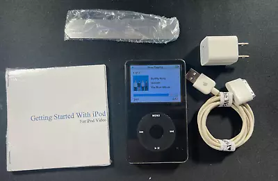 Refurbished IPod Video 5.5 30 GB With All Accessories And New Battery • $79.99