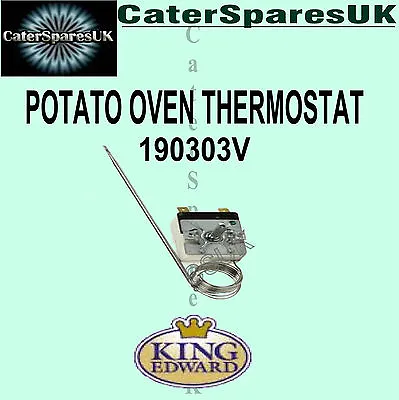 £44 • Buy 190303v King Edward Thermostat Jacket Potato Baking Oven Commercial Spares Spud 