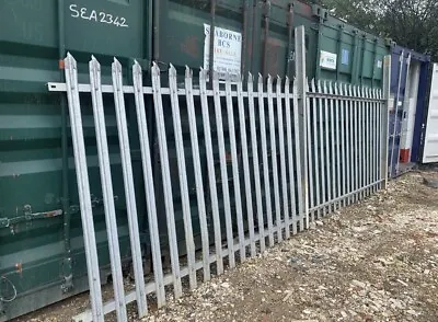 100m 1.8m Palisade Fencing Posts & Gates (1.8m X 3m) Including Free Delivery • £7000