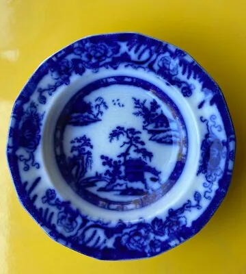 Flow Blue Transfer Ware Hong Kong Pattern  By Charles Meigh Circa 1835–1861. 10” • $150