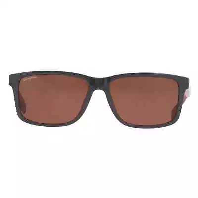 Salvatore Ferragamo Brown Rectangular Men's Sunglasses SF938S 023 57 • $76.99