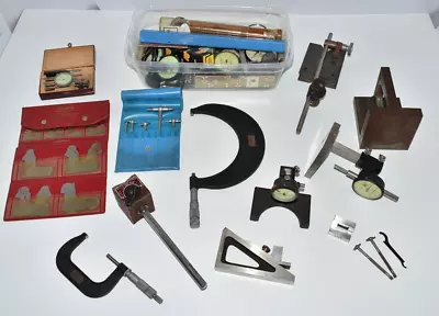 Vintage Machinist Tools Mixed Lot (Bore/Cylinder Gauges Micrometers And More • $150.56