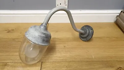 Vintage Coughtrie SG10 Swan Neck Wall Outdoor Light • £59