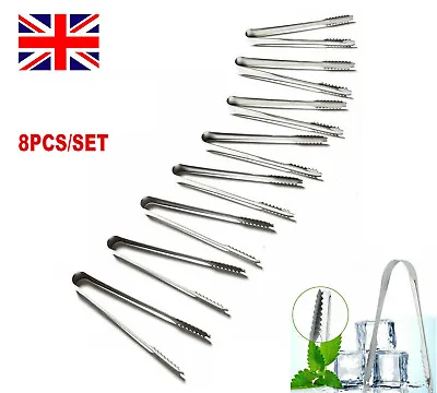 8Pcs Wedding Bar Sweet BBQ Candy Buffet Party Kitchen Scoop Ice Tongs Set UK • £3.99