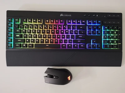 $179 • Buy Corsair K57 RGB Wireless Keyboard + Harpoon RGB Wireless Gaming Mouse