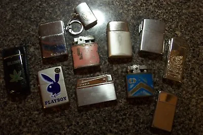 Lot Of 11 Vintage Cigarette Lighters - Couple Wind Proof • $50