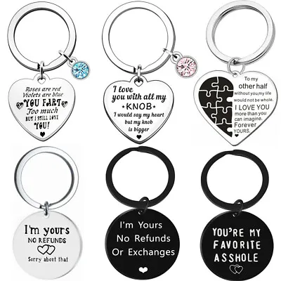 Valentines Day Gifts For Her Him I Love You Husband Wife BF GF Couple Keyring UK • £3.99