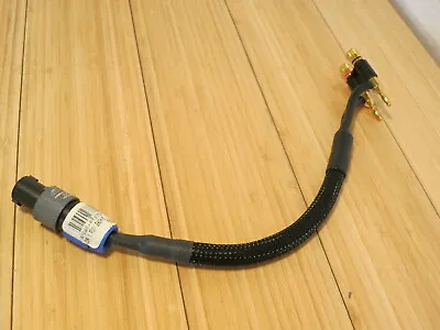 1ft Dual Male Banana Plug To Neutrik Speakon NL2FC Dual Pole Patch Jumper Cable • $14.99