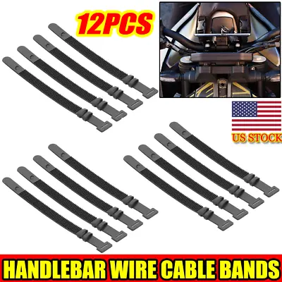 FOR YAMAHA HANDLE BAR WIRING HARNESS RETAINER STRAP 12 CABLE TIES YZ Vintage Mx • $19.99