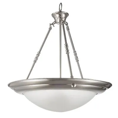 Miseno ML14286-BN 20 Inch 3 Light Wide Large Pendant - Brushed Nickel • $54.99