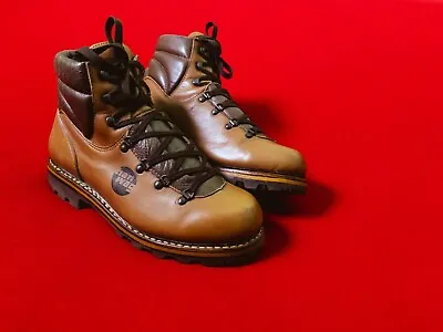 HANWAG Vintage Men Brown Hiking Boots EU 445 / US 105 Leather Mountain Shoes • $180