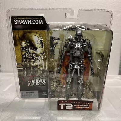 McFarlane Movie Maniacs Series 5 Terminator 2 T-800 Endoskeleton Figure 2002 • $24.99