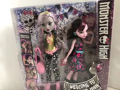 Welcome To Monster High Monstrous Rivals Draculaura & Moanica D’Kay 2-Pack • $60