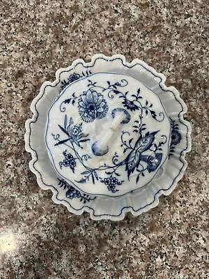 Meissen China - Blue Onion - 2 Piece Covered Butter Or Cheese Dish - 8 Inches • $55