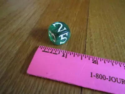 Clue World Of Harry Potter Game 2011 GREEN DIE ONLY Replacement Parts One Dice • $10.95