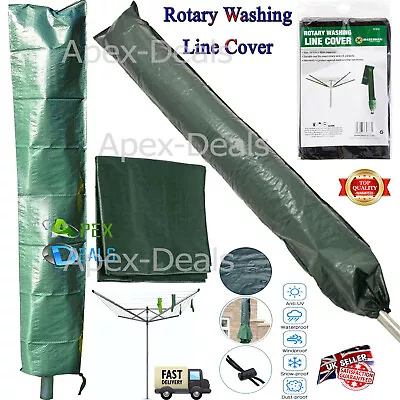 2in1 Rotary Washing Line Cover & Parasol Cover Waterproof/Clothes/Sun Cover Dry • £3.79