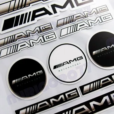 For AMG Mercedes Benz Reflective Car Door Window Vinyl Decal Sticker -12pcs(Set) • $7.99