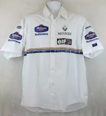 Rare Vintage Rothmans Williams Renault F1 Button Pit Crew Shirt (XL) • $171.93