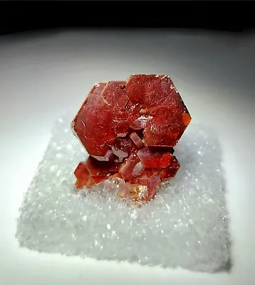 ***GREAT-Sparkling Red Vanadinite Crystal TN Mine Morocco*** • $26