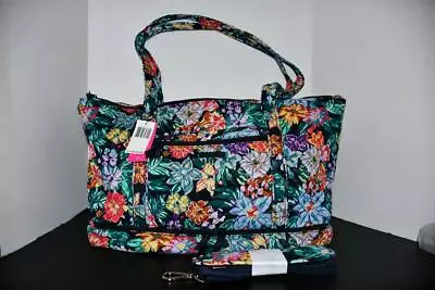 Vera Bradley Deluxe Quilted Travel Tote Bag In Happy Blooms #27748-V46 NWT • $69.99