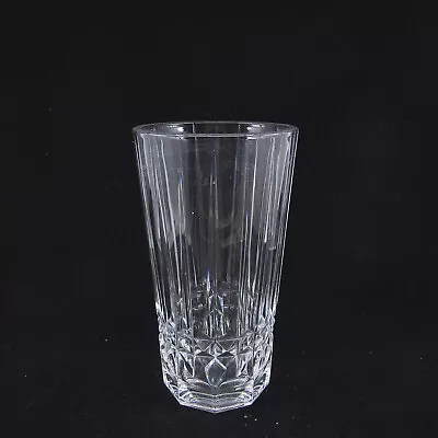 BALMORAL By VAL ST LAMBERT Cut Crystal Vase 7 3/4  Tall Floral Bouquet Glass • $45