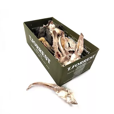 1.5kg Dried Rabbit Ears With Hair - High Quality 100% Natural Dog Treats • £25.50