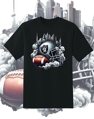 Las Vegas Raiders Smoke Helmet Shirt  Sizes!! Youth-6XL • $15.99