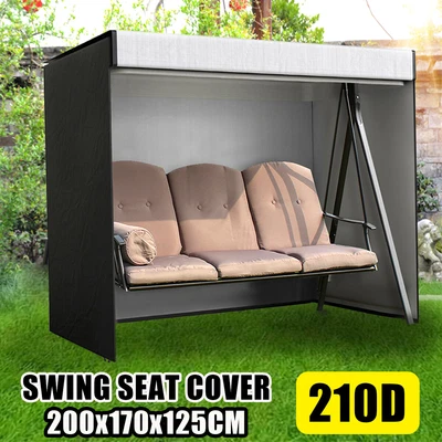 £19.99 • Buy Garden Swing 3 Seater Chair Cover Zip Canopy Hammock Waterproof Patio Heavy Duty