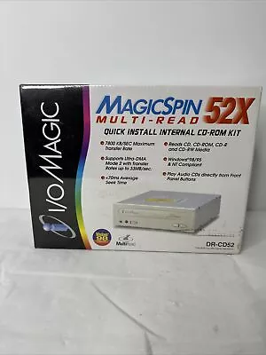 I/O Magic MagicSPIN Multi Read 8X Quick Install Internal CD ROM Kit NOS Sealed • $31.96