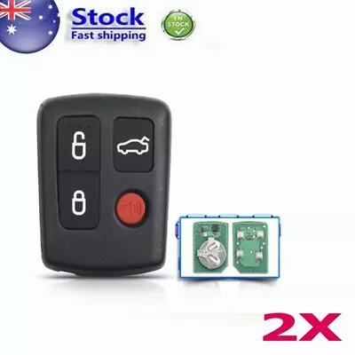 2X Complete Remote Key Fob 4 Button 433MHz For Ford BA BF Falcon Sedan/Wagon • $33.67